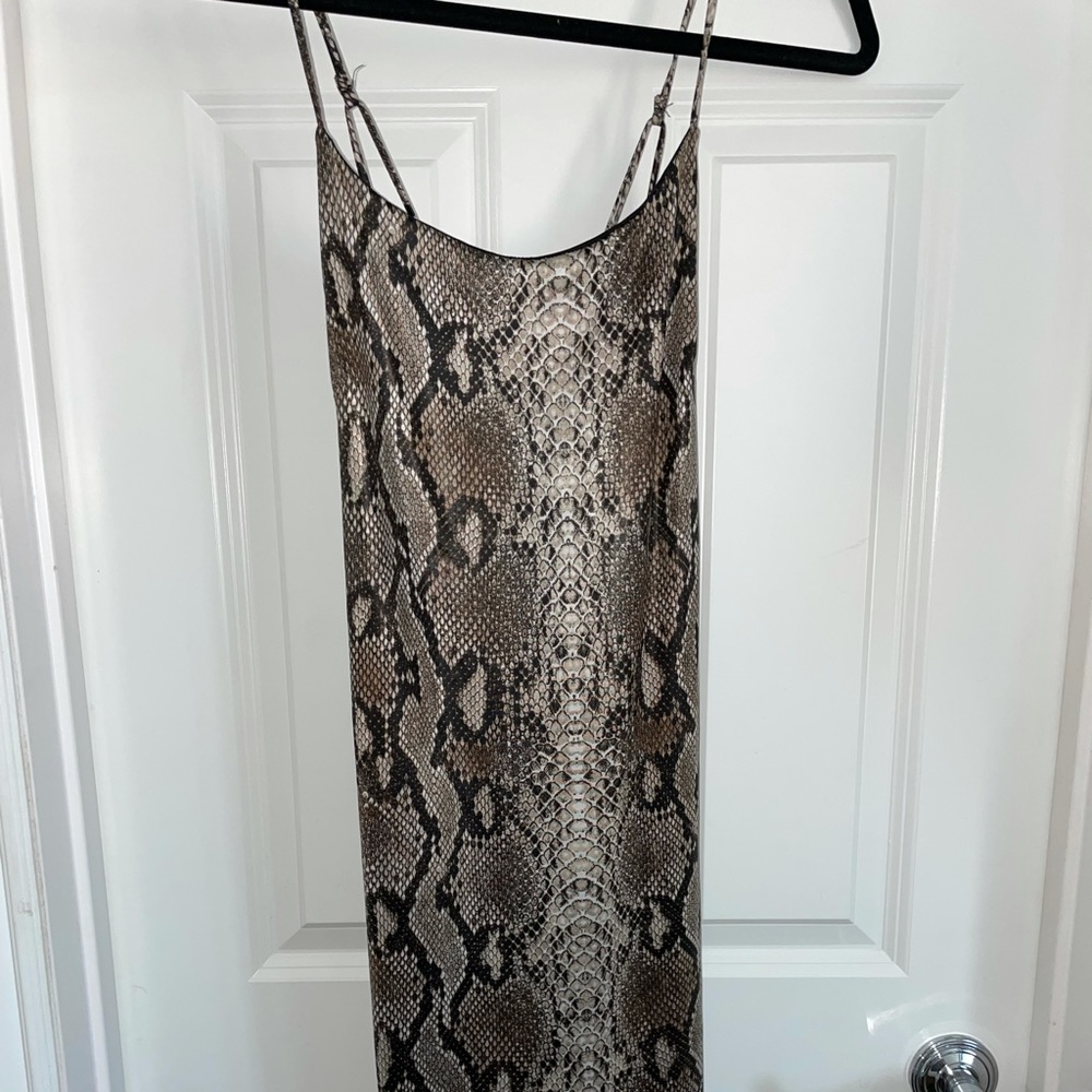 Fitted dress.